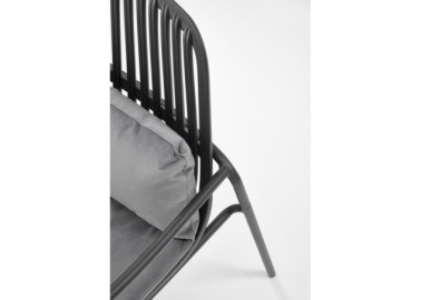 MELBY leisure chair black  grey8