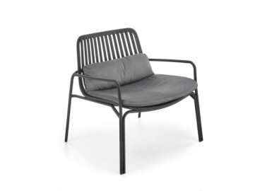 MELBY leisure chair black  grey10