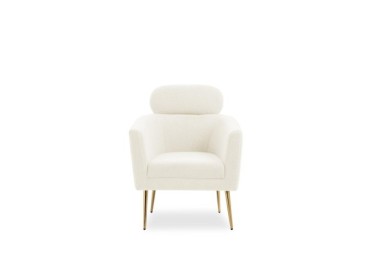 MELISA  leisure armchair cream  gold1
