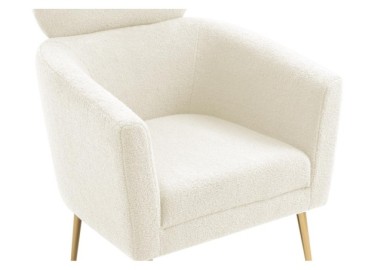 MELISA  leisure armchair cream  gold2