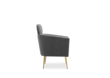 MELISA  leisure armchair grey  gold4