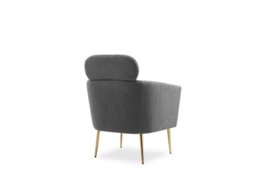 MELISA  leisure armchair grey  gold5