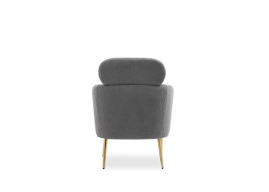 MELISA  leisure armchair grey  gold7