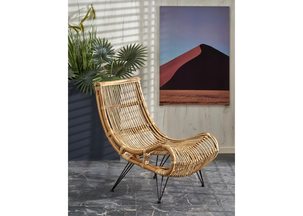 MELODY leisure chair natural rattan0
