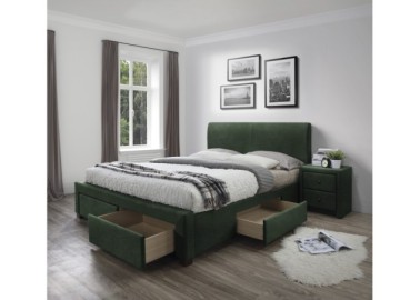 MODENA 3 bed with drawers color dark grey0