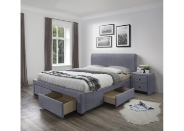 MODENA 3 bed with drawers color grey0
