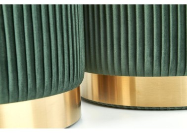 MONTY set of two stools color dark green3