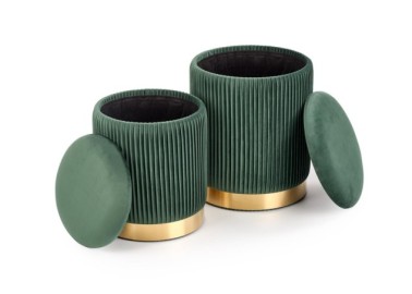 MONTY set of two stools color dark green6