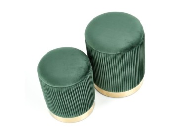 MONTY set of two stools color dark green7
