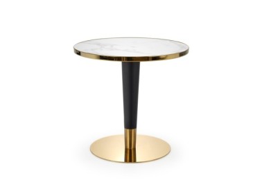 MORATA round table white marble  black  gold4