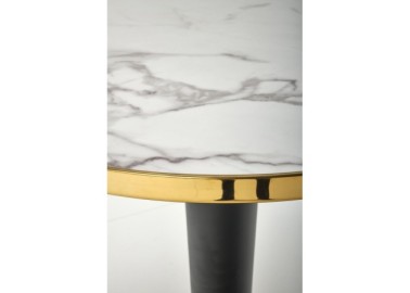MORATA round table white marble  black  gold8