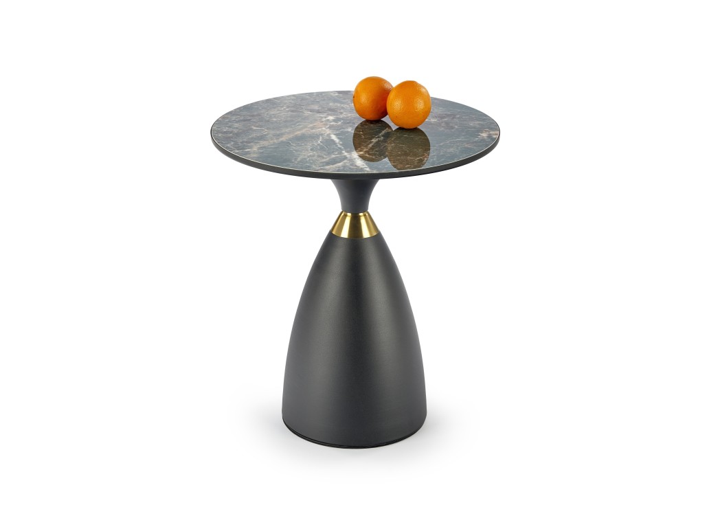 MORENA coffee table green marble  black  gold0