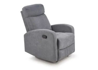 Tai elegantiškas, pilkos spalvos fotelis Oslo 1s su minkštais apmušalais ir Relax (reglainerio) funkcija, kurios dėka puikiai atsipalaiduosite namuose.