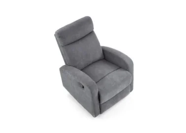 Tai elegantiškas, pilkos spalvos fotelis Oslo 1s su minkštais apmušalais ir Relax (reglainerio) funkcija, kurios dėka puikiai atsipalaiduosite namuose.