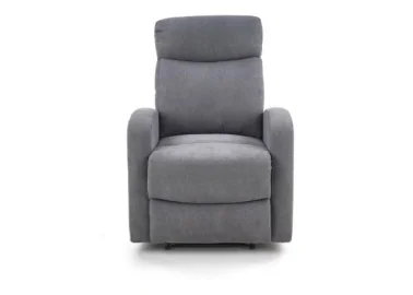Tai elegantiškas, pilkos spalvos fotelis Oslo 1s su minkštais apmušalais ir Relax (reglainerio) funkcija, kurios dėka puikiai atsipalaiduosite namuose.