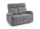 Tai pilkos spalvos dvivietė relaksacinė sofa Oslo 2s su pakeliamų kojų ir reguliuojamu nugaros atlošu, puikiai tinkanti komfortui ir atsipalaidavimui namuose.