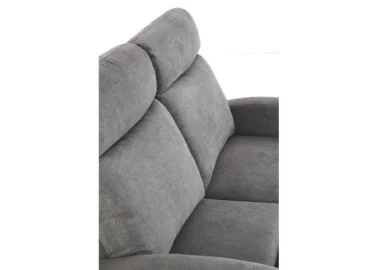 Tai pilkos spalvos dvivietė relaksacinė sofa Oslo 2s su pakeliamų kojų ir reguliuojamu nugaros atlošu, puikiai tinkanti komfortui ir atsipalaidavimui namuose.