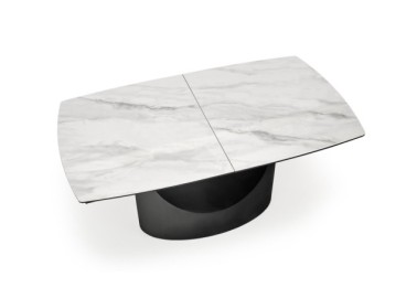 OSMAN extension table white marble  black5