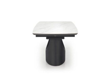 OSMAN extension table white marble  black6