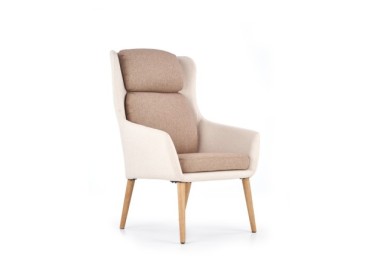 PURIO leisure chair color beige  brown0