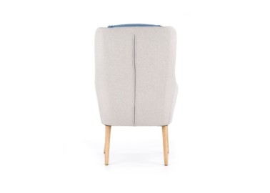 PURIO leisure chair color light grey  blue1