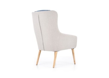PURIO leisure chair color light grey  blue2