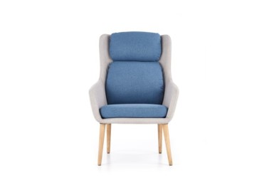 PURIO leisure chair color light grey  blue3
