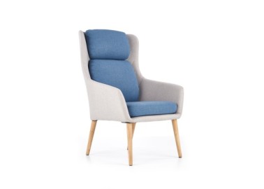 PURIO leisure chair color light grey  blue4