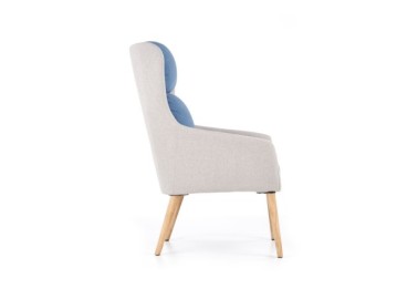 PURIO leisure chair color light grey  blue5