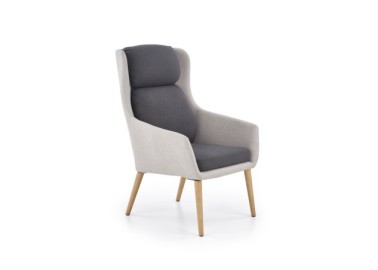 PURIO leisure chair color light grey  dark grey5