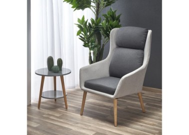 PURIO leisure chair color light grey  dark grey6