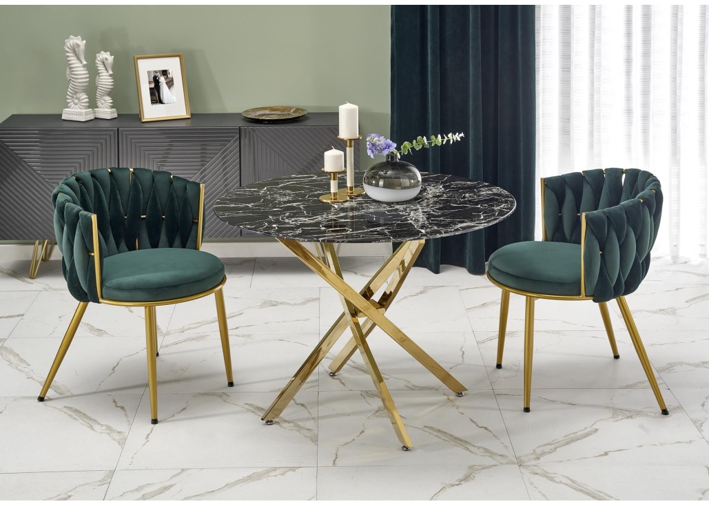 RAYMOND 2 table black marble  gold0