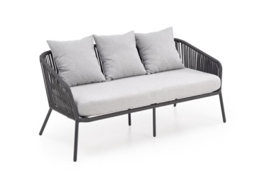 ROCCA garden set sofa  2 chairs  coffee table dark grey  light grey8