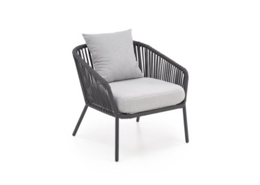ROCCA garden set sofa  2 chairs  coffee table dark grey  light grey18
