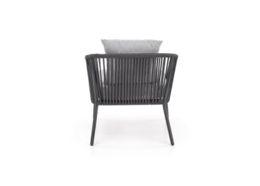 ROCCA garden set sofa  2 chairs  coffee table dark grey  light grey20