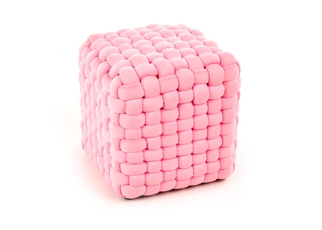 RUBIK pouffe color light pink0