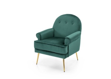 SANTI leisure armchair dark green  gold0
