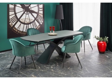 SILVESTRO table dark grey leg black8