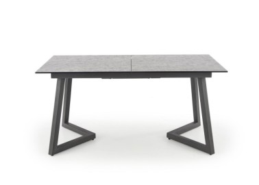 TIZIANO extension table color top - light grey  dark grey legs - dark grey1