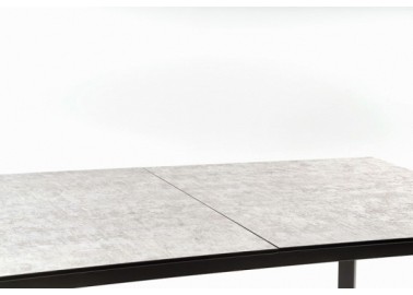 TIZIANO extension table color top - light grey  dark grey legs - dark grey9