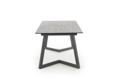 TIZIANO extension table color top - light grey  dark grey legs - dark grey11