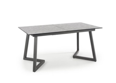 TIZIANO extension table color top - light grey  dark grey legs - dark grey12