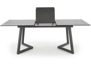 TIZIANO extension table color top - light grey  dark grey legs - dark grey17
