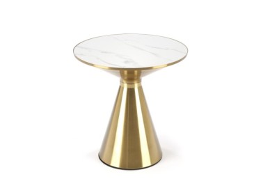 TRIBECA coffee table white marble  gold2
