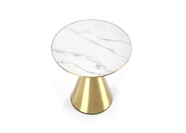 TRIBECA coffee table white marble  gold5