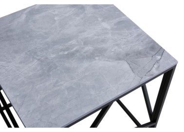 UNIVERSE 2 KWADRAT coffee table gray marble  black7
