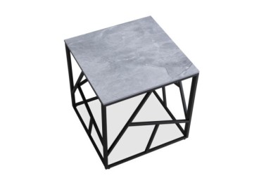 UNIVERSE 2 KWADRAT coffee table gray marble  black8