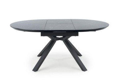 VERTIGO extension table color top - black marble legs - black1