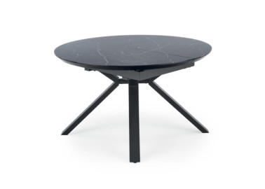 VERTIGO extension table color top - black marble legs - black7