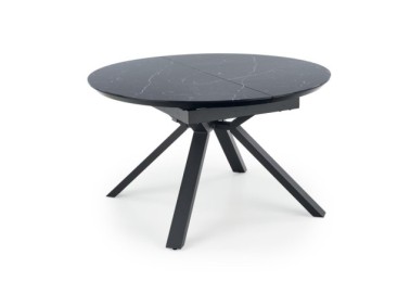 VERTIGO extension table color top - black marble legs - black8
